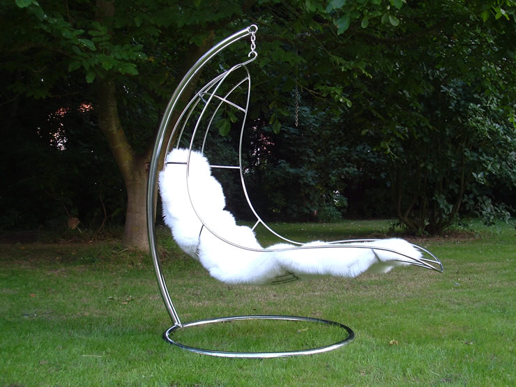 stainless steel hanging chair